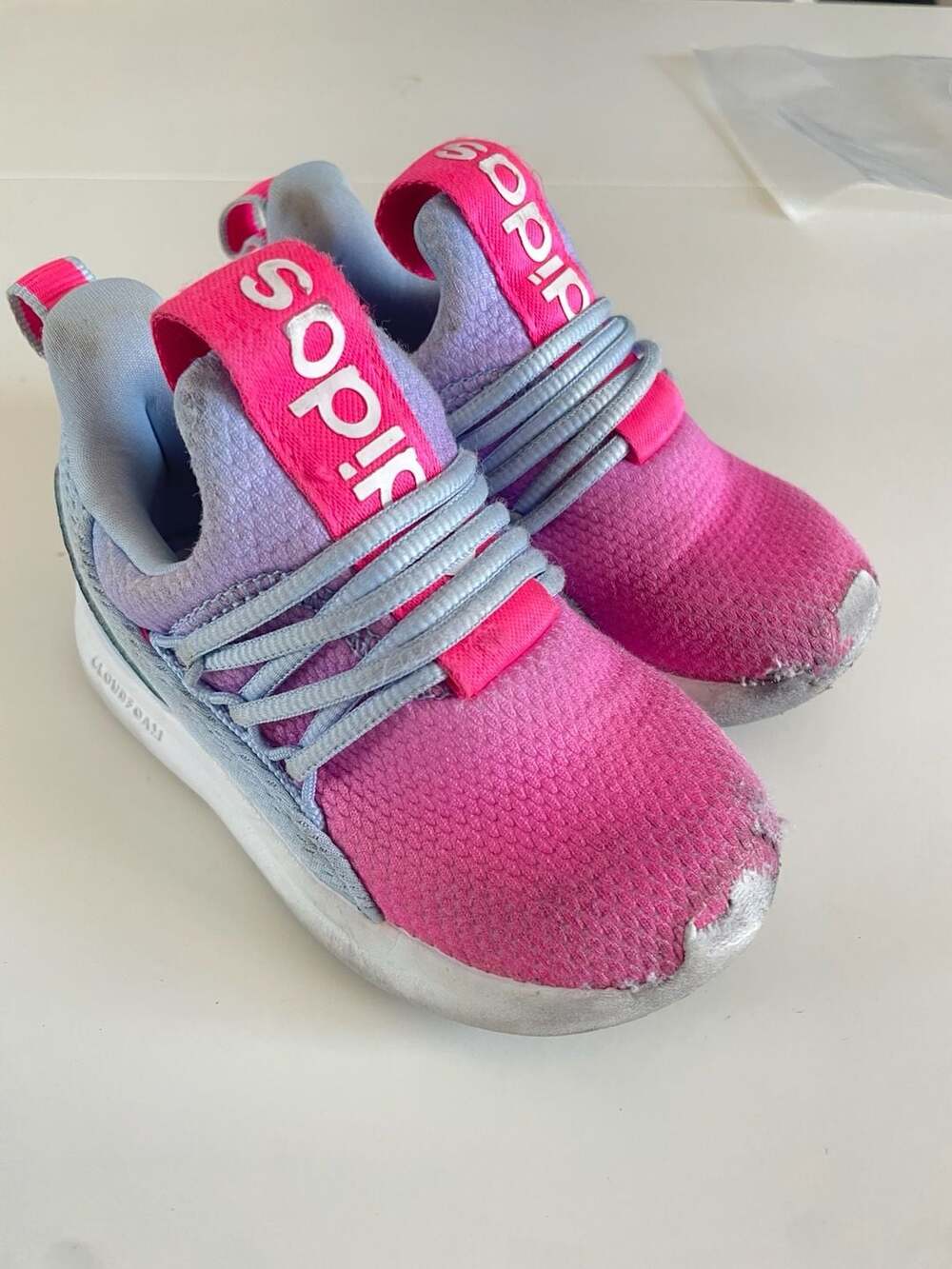 Adidas Kids' Lite Racer Adapt 7.0 6K Toddler Slip-On Sneakers - Pulse Magenta/Bl